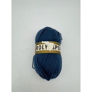Skein Unger Roly-Poly 100% Acrylic Blue Color Dye Lot 4090 064 Vintage Yarn
